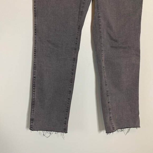 Madewell Stovepipe Banberry raw hem skinny stretch denim jeans pants - Picture 4 of 12